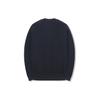 Li Ning X Jackie Chan Collaboration Kung Fu Series Solid Color Crew Neck Pullover Sweatshirt Men Sweatshirt Charcoal-Black AWDT671-1