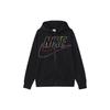 Logo Embroidered Print Hooded Jacket Men Outerwear Black DX0536-010