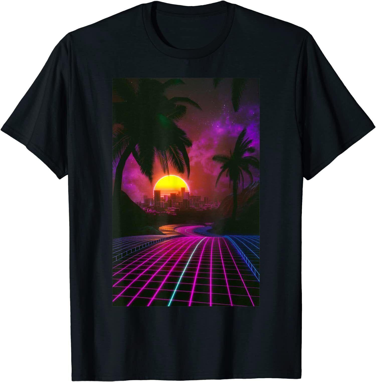 Vaporwave Aesthetic Synthwave 80s Retrowave Gift TShirt 100 Cotton ONeck Summer Short Sleeve Casual Mens Tshirt Size S3XL S