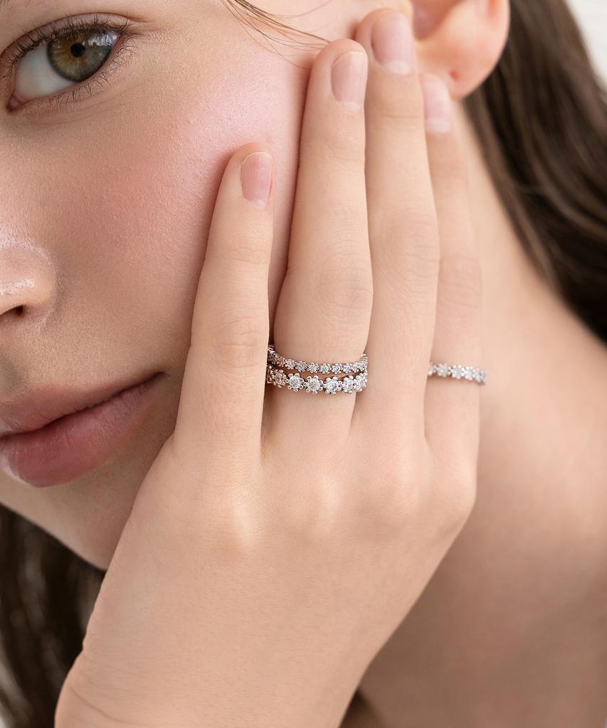 Tatiana Flower Prong 2.5Mm Cubic Ring Cr2801