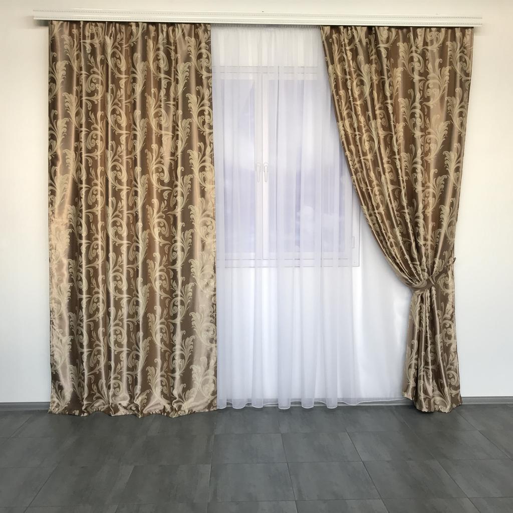 Luxuriöse Verdunkelungsvorhänge für Wohnzimmer, Schlafzimmer, Modische Verdunkelungsvorhänge für Wohnzimmer, Schlafzimmer, lichtdicht 150x270 cm (2 Stück) ALBO