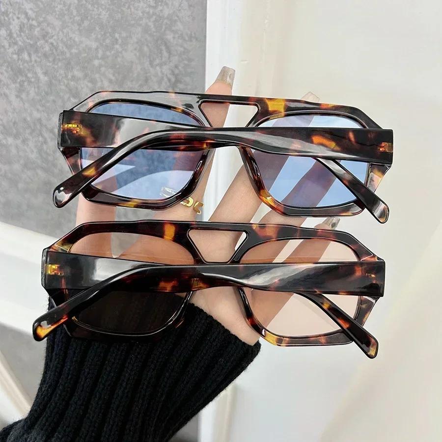 Mode Sonnenbrille Damen Herren Quadratisch Kunststoff Vintage Stilvoll Übergroß Damen Sonnenbrille Retro Urlaub