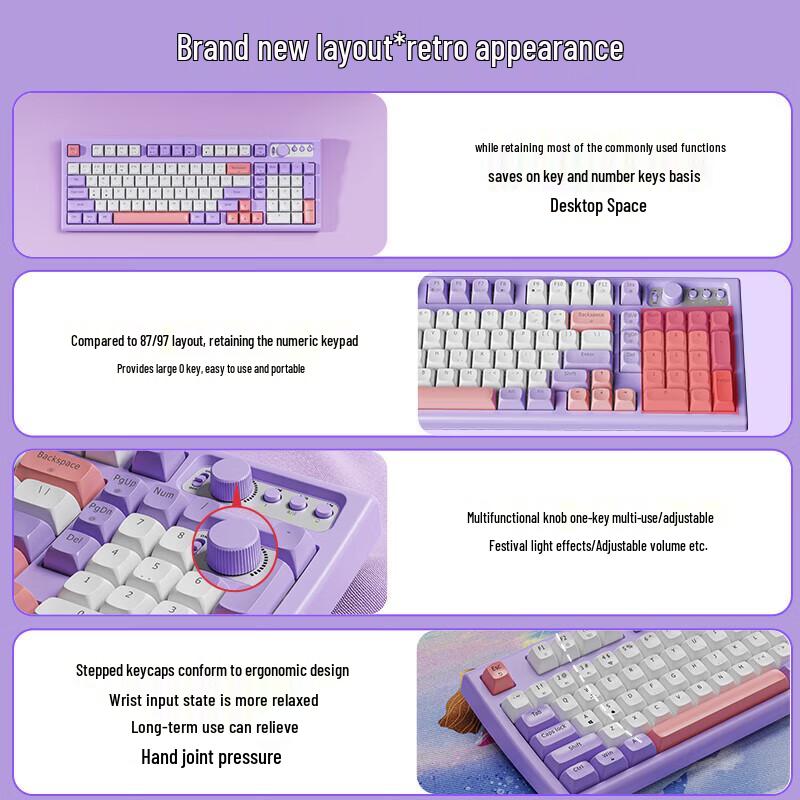 Qianxingzhe V97S RGB Silent Membrane Keyboard