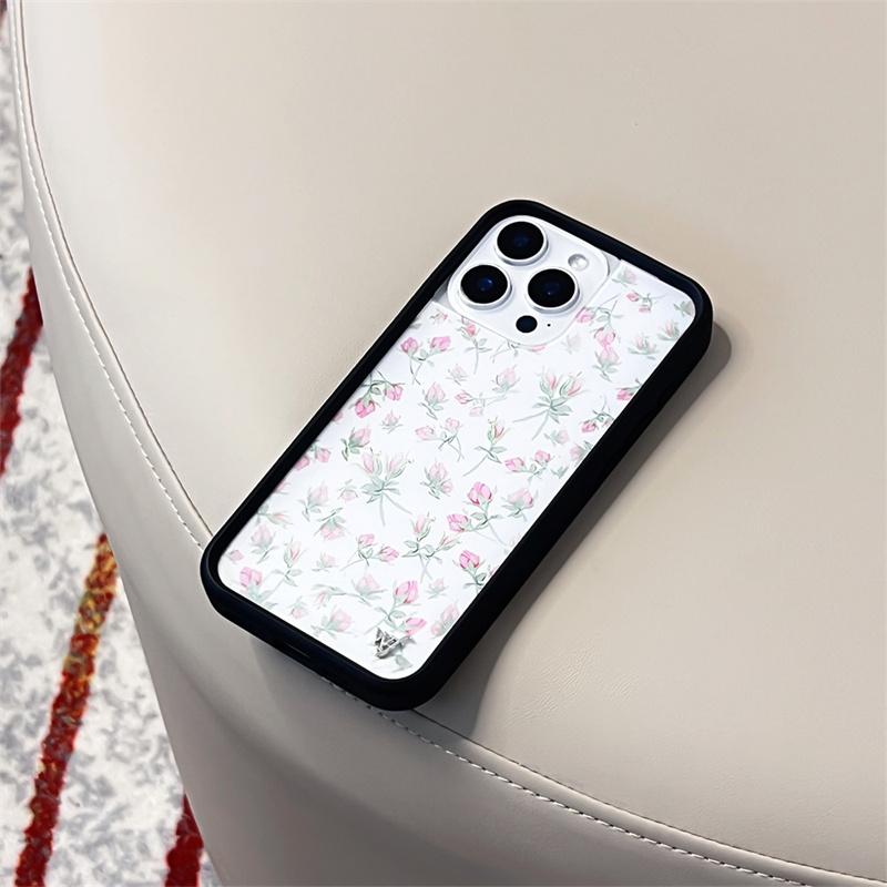 Custodia Protettiva per Telefono Wildflower Hot 3D Lilypad Floreale wf per iPhone 15pro 12 13 14 15 16 Pro Max 16 Plus 16pro Rosa rosa wf Copertura