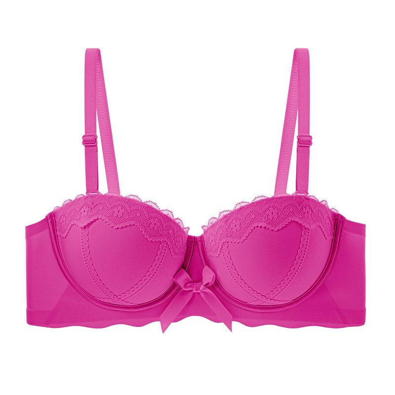 Half Cup Bra for Women Gathering Sexy Lingerie Leopard Print Push Up Bra