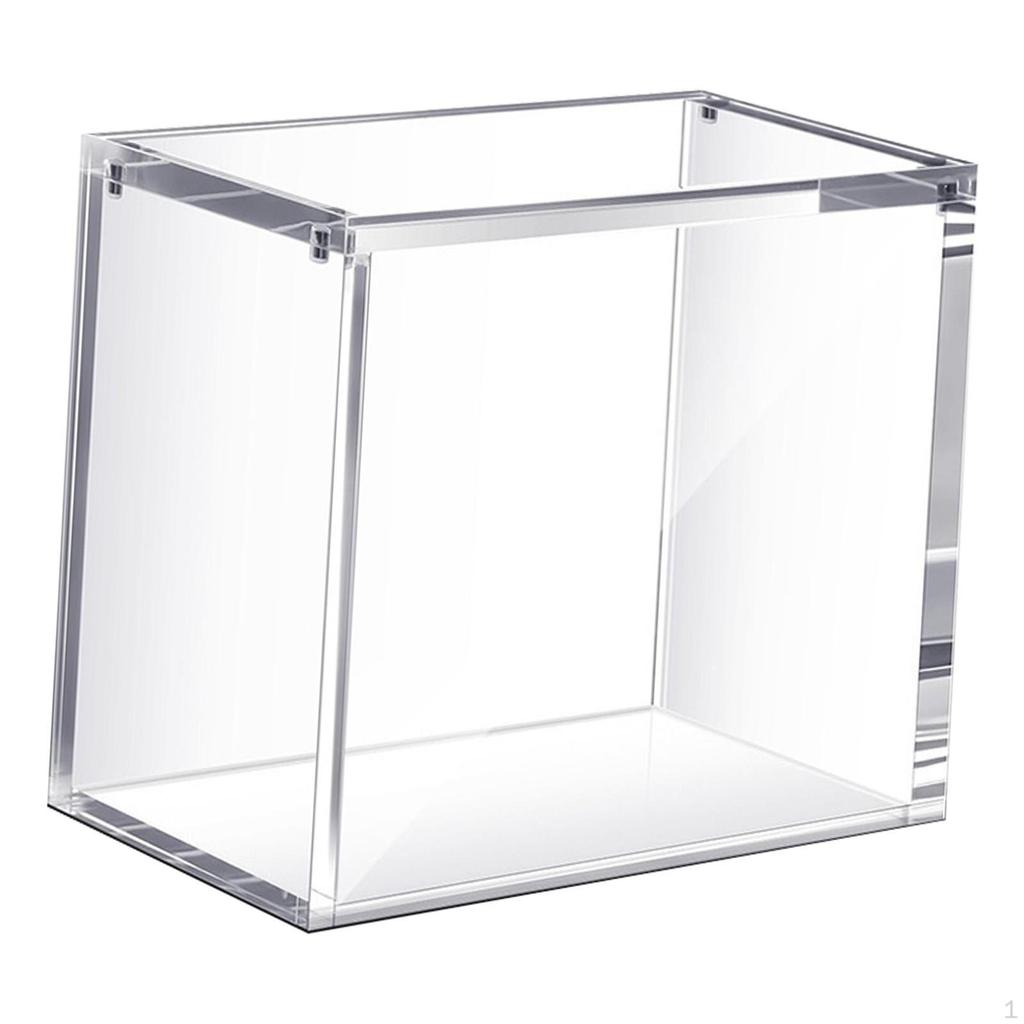 Clear Acrylic Display Case Organizer Container Multifunctional Stackable Showcase Storage Box for