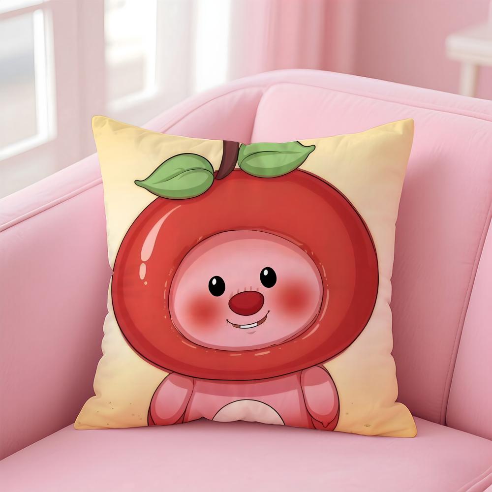 cute L-loppyS Cushion Cover Comfortable Reversible Pillow Cover Ideal for Car Sofa Bedroom & Beyond