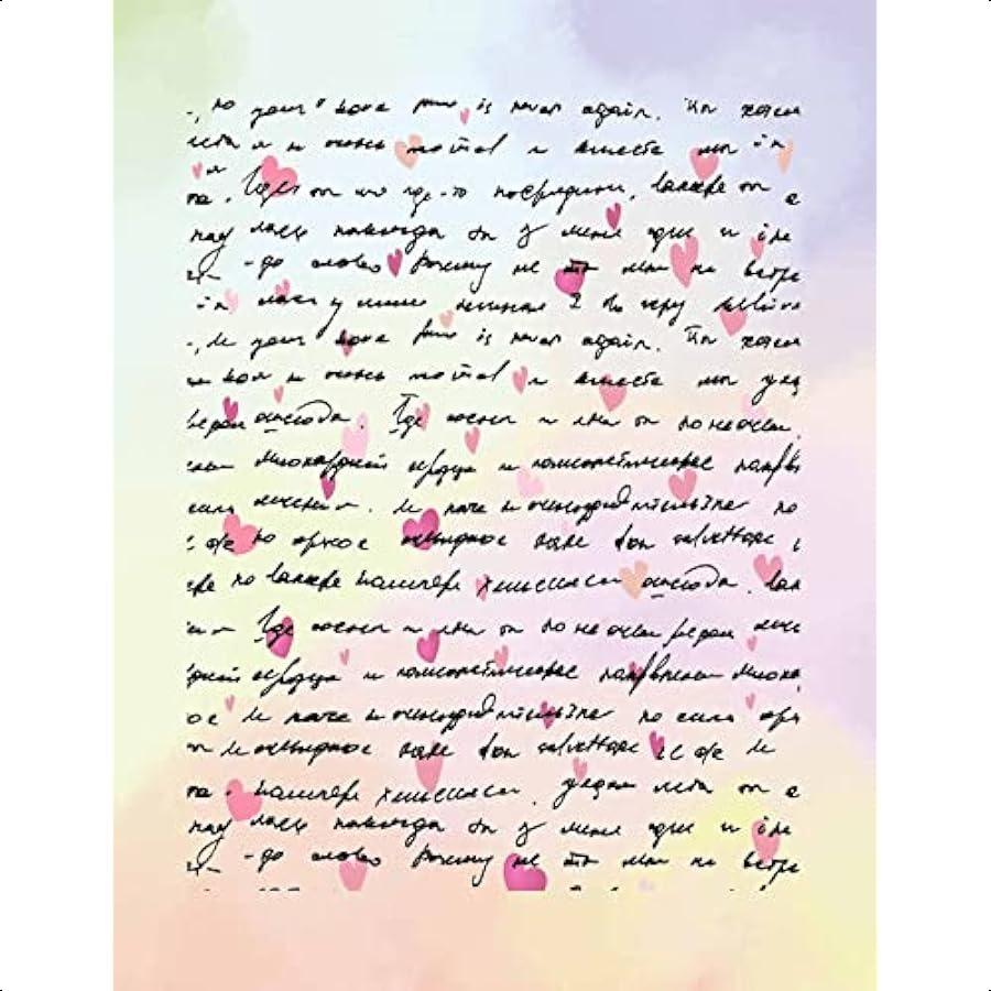 Watercolor Styles Aesthetic Stationery Paper 8.5 x 11 In 60 Sheets Double Sided Colorful Pretty Decorative Scrapbook Writing Pa