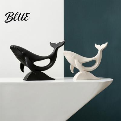 Decorazione Casa Moderna Minimalista Balena Vuota Scultura Animale Scultorea Stampa 3D Opaca per Durevole PLA Decorazione Scrivania Ufficio Statuette Regalo Ornamento da Tavolo
