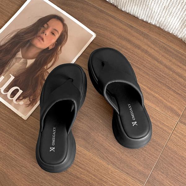 Fashion Shoes Womens Slippers Outdoor Beige Heeled Sandals Pantofle Slides Rubber Flip Flops Black 2025 Hawaiian Retro Rubber Flip Flops