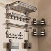 Suction Cup Towel Rack, Toilet, No Punching, Towel Hanging Rod, Toilet, Bathroom, Bath Towel Storage Rack Integrated