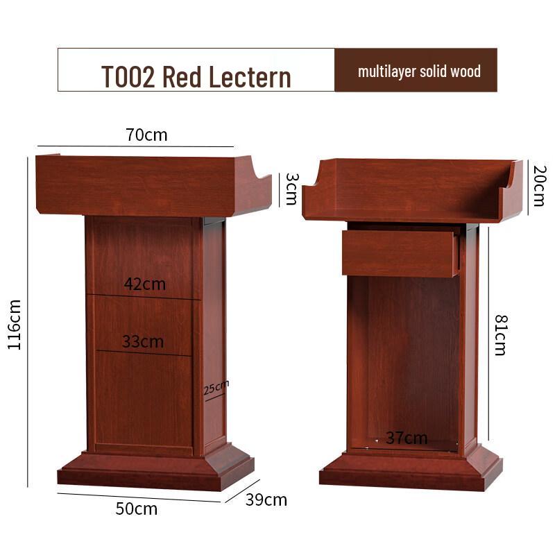 Solid Wood Lectern Podium