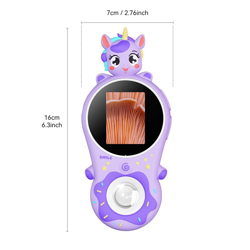 

New Kids Microscope, Handheld Microscope For Home Teaching & Learning, Extracurricular Educational Magnifier фіолетовий