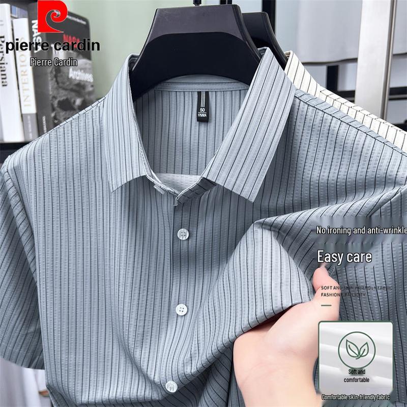 

Pierre Cardin Men s Striped Short-Sleeve Shirt 180