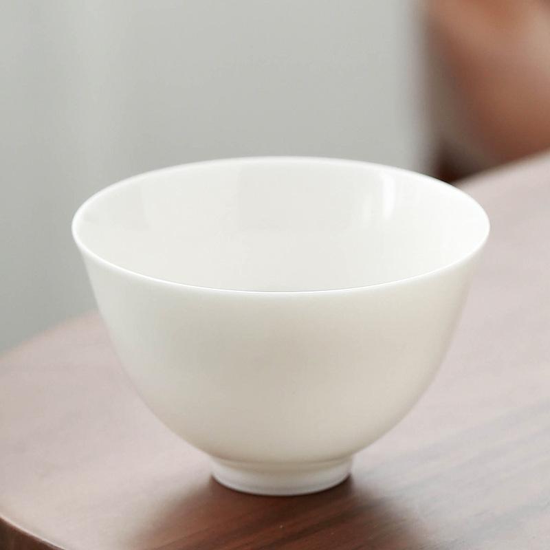 

2 шт./набор Dehua белая фарфоровая чайная чашка ручной работы тонкая мастер-чашка маленькая ароматная чашка для медитации чайный набор кунг-фу
