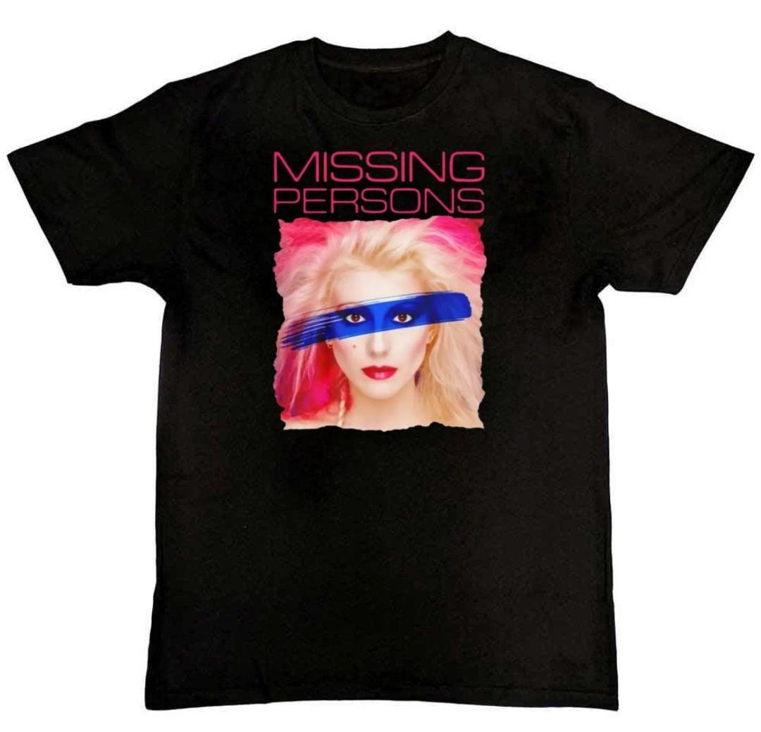 Rare! Missing Persons Band Graphic Print Mens T-Shirt M