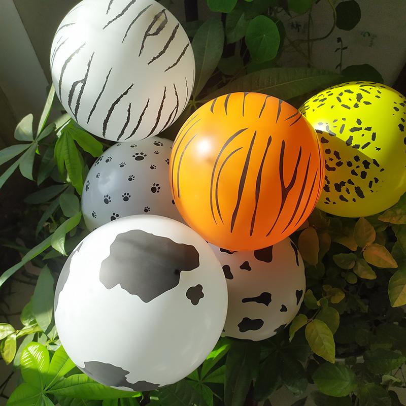 

12 Inch Animal Print Latex Balloons Leopard Tiger Zebra Cow Paw Print Balloon Jungle Safari Theme Birthday Party Baby Shower 12inch 10pcs