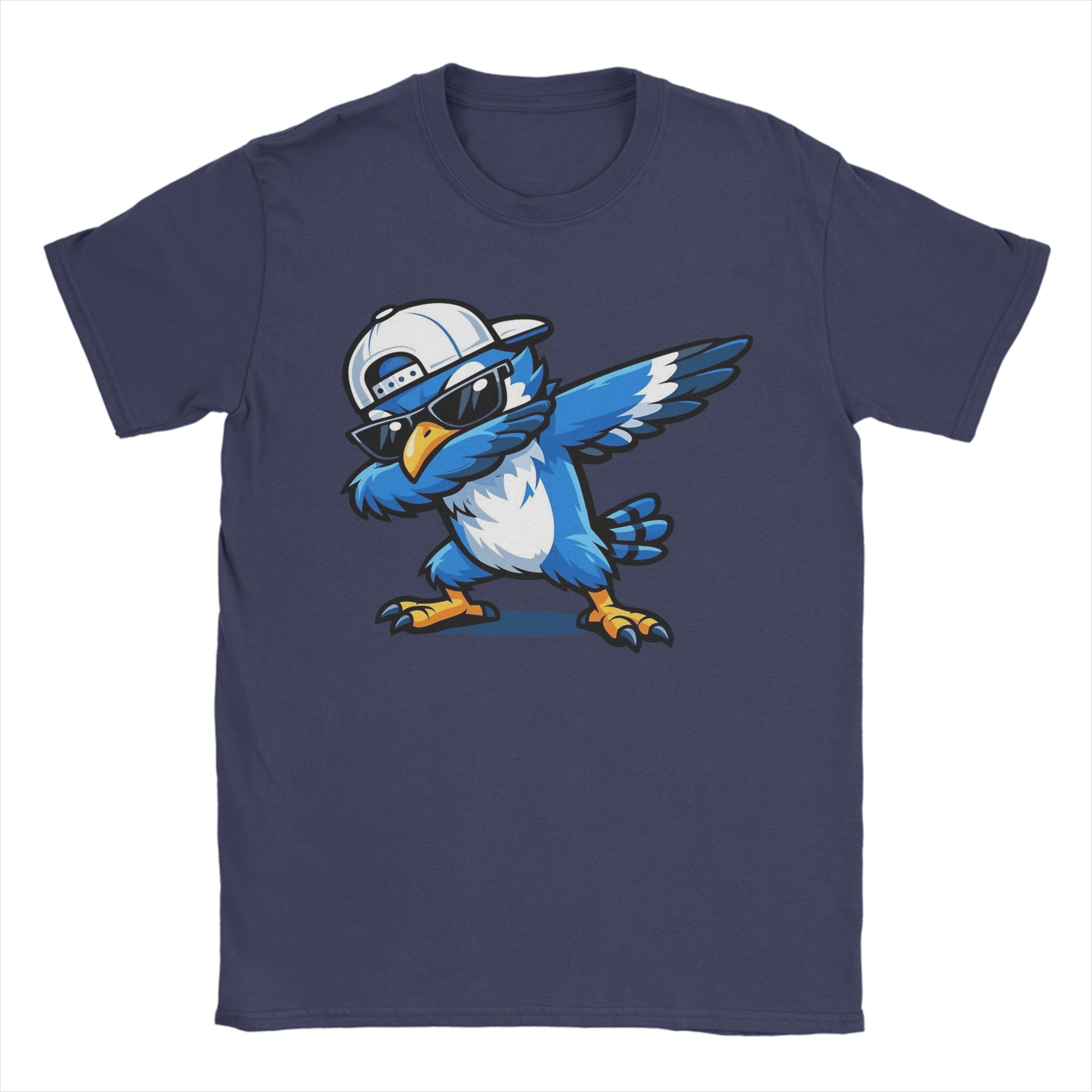 

Dabbing BlueJaysBird Unisex T Shirts Funny Tee Shirt Short Sleeve Crewneck TShirt Cotton Gift Idea Clothing 4XL