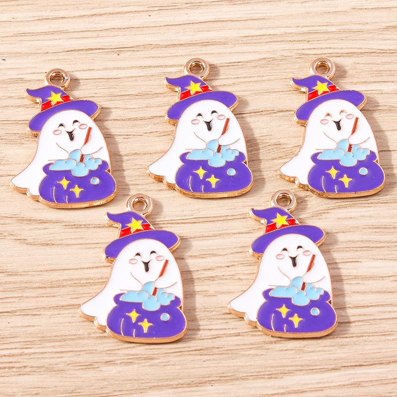 10 Buc/Set Email Halloween Fantomă Liliac Farmece Pandantive Pentru Confecționarea Bijuteriilor Cercei Coliere Brățară Consumabile Artizanale DIY