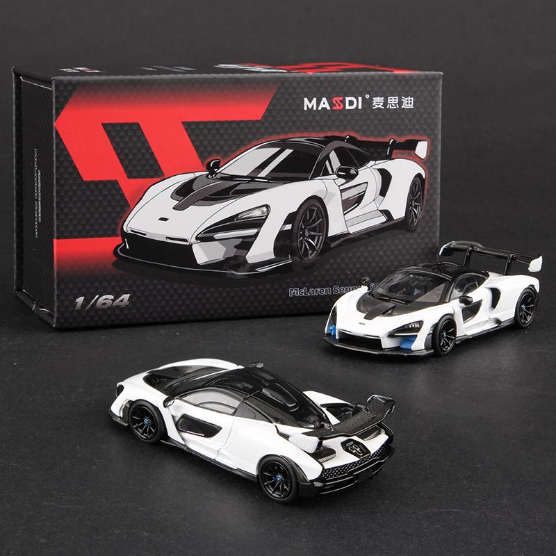 Massdi 1:64 Mclaren Senna Automodell Legierung Miniatur Supercar Fahrzeug Diecast Spielzeug