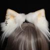 White cat ears pink beast ear tire lovely cosplay Lolita hand yellow ear clip kc hair band