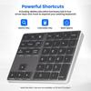 35 Keys Wireless Keyboard Rechargeable Wireless Numeric Keypad Mini Digital Keypad  Office
