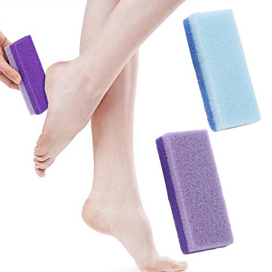 Foot Pumice Stone with Stripes Double-Sided Hard Skin Callus Remover And Exfoliator Professional Pedicure Tool for Feet