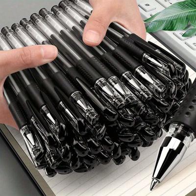 Neutraler 0,5 mm Kugelschreibstift mit Bulletspitze, Kugelschreiber mit schwarzer Carbonfaser-Tinte, Schreibbedarf für Studenten/Büro, Schulanfang
