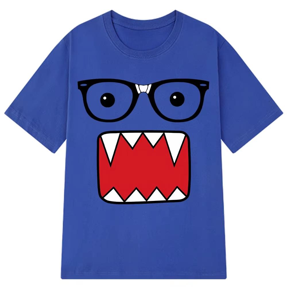 Domo Kun Funny Humorous Fashion T Shirts Unisexs Unisex Cotton Casual Tshirts Harajuku Short Sleeve Oversized Unisex Tshirt