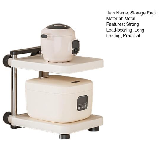 Kitchen Storage Rack Strong Load-bearing Adjustable Design Multifunctional Multi-layer Pot Storage Rack