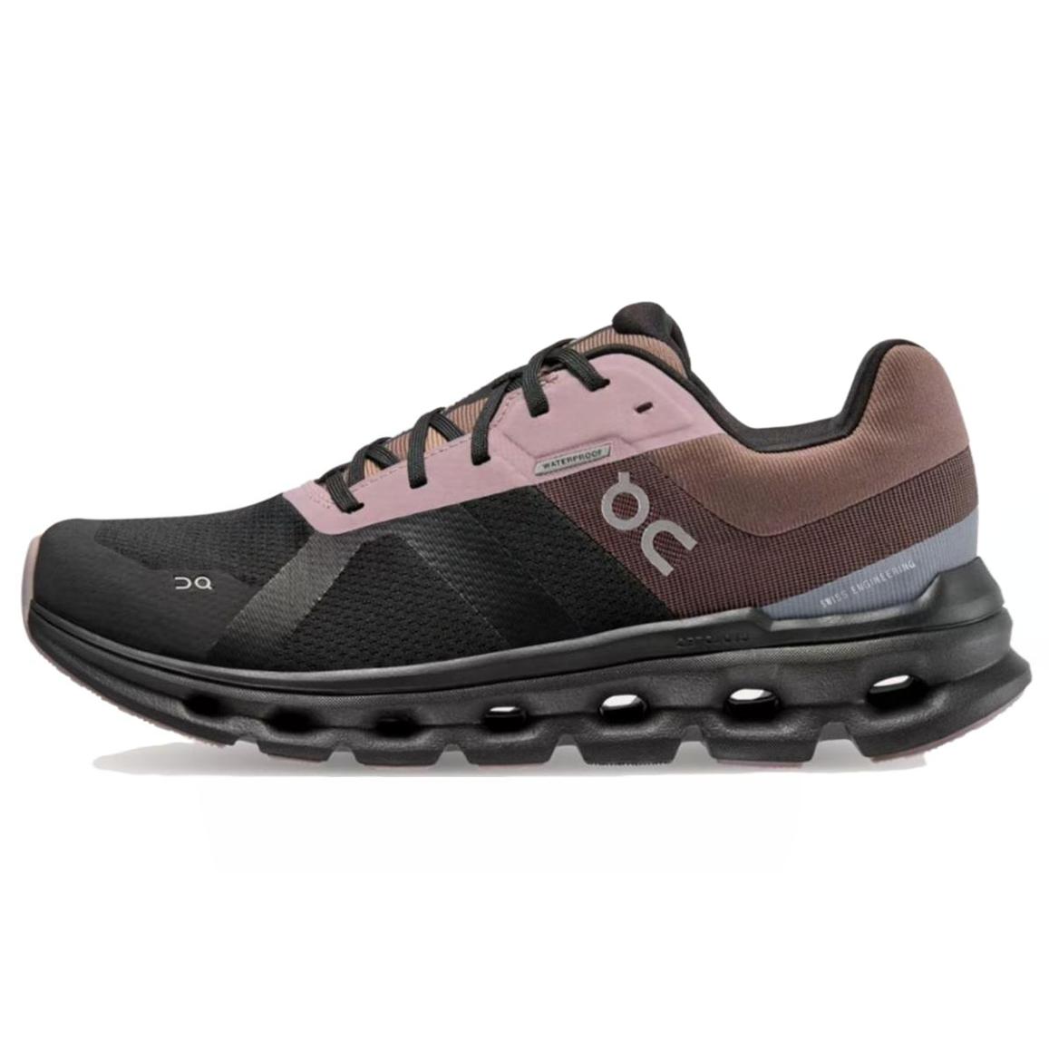 

On Cloudrunner Polyester Cushioning Low top Running Shoes Women s Black Brown 52.98636 36
