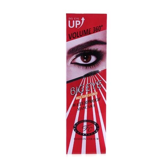 Fashion Colour BIG EYE WATERPROOF CURL MASCARA II Waterproof, Non-Fading, Smudge-Proof, And Volume Base Film (Black)