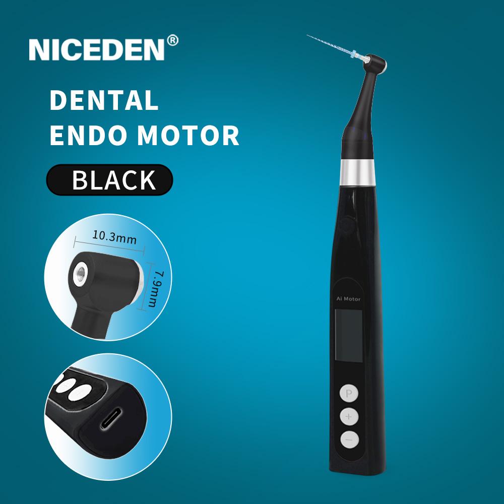Niceden Thérapie radiculaire dentaire intelligente sans fil NICEDEN 16:1 contre-angle standard avec lampe Instrument endodontique Moteur Endo