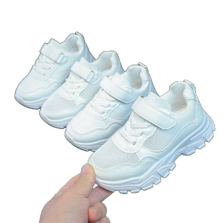 Children's mesh sneakers 2025 new girls' white mesh breathable casual shoes boys' June 1 running shoes