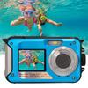 Full HD 2.7K 48MP 10ft Water Resistant Underwater Digital Camera 16X Digital Zoom Front Rear Double Screens Water Resistant Digital Camera