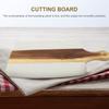 Multi-Functional Wooden Cutting Board with Marble Finish Strong Chopping Block for Daily Cooking Camping Portable Design