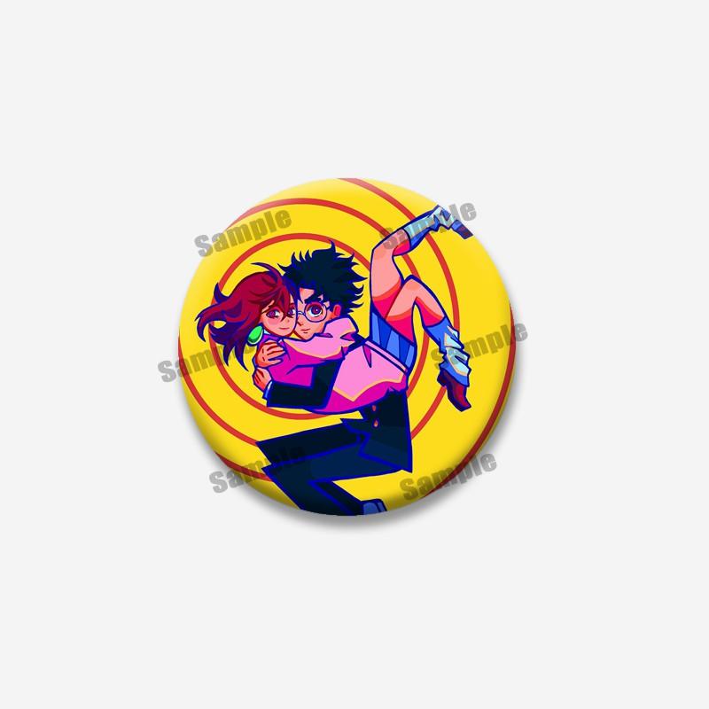Ken Takakura Seiko Ayase Momo Ayase Soft Button Pins Cute Cartoon Character Badge Handmade Round Brooch for Backpack Accessories