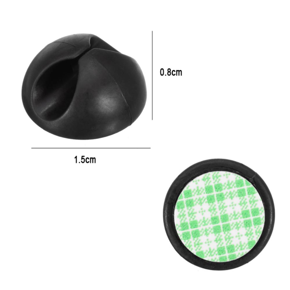 Car Cable Fastener Clip Silicone USB Cable Organizer Appliances Clips Car Cable Winder Holder Earphone Network Wire Fixed Clips