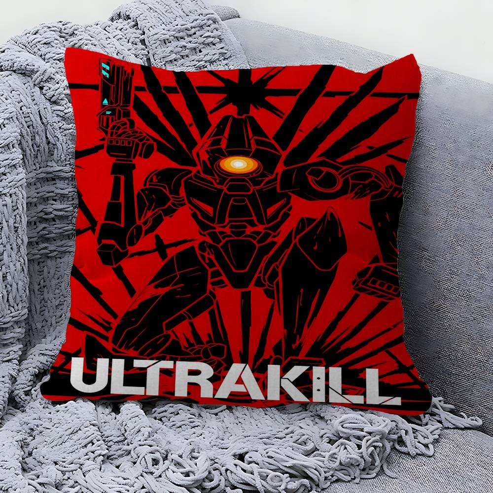 Poduszka do gry ULTRAKILL Poduszka Anime Poszewka na poduszkę na sofę/łóżko Poszewka na poduszkę x cm Moda