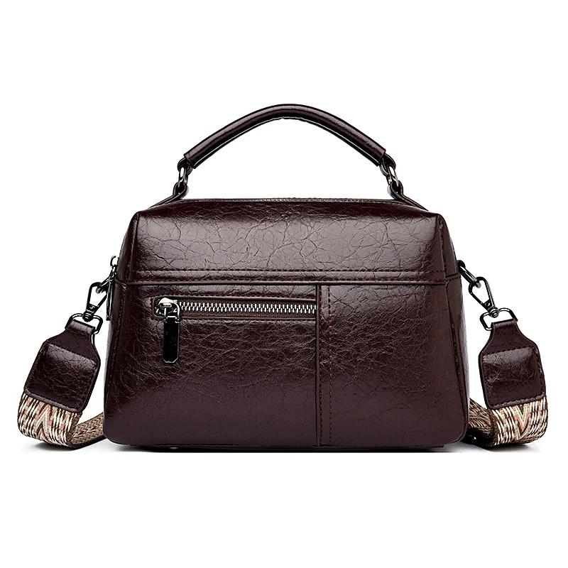 Women's Luxury Designer Top-Handle Bags High Quality Leather Handbag Ladies Large Shoulder Crossbody Bag Messenger Commuter Sac