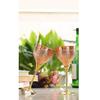 Set aus 2 Weingläsern mit Kupferblumenmuster und Messingständer 290 ml - Trinken Servieren Wein Bar Hotel Restaurant