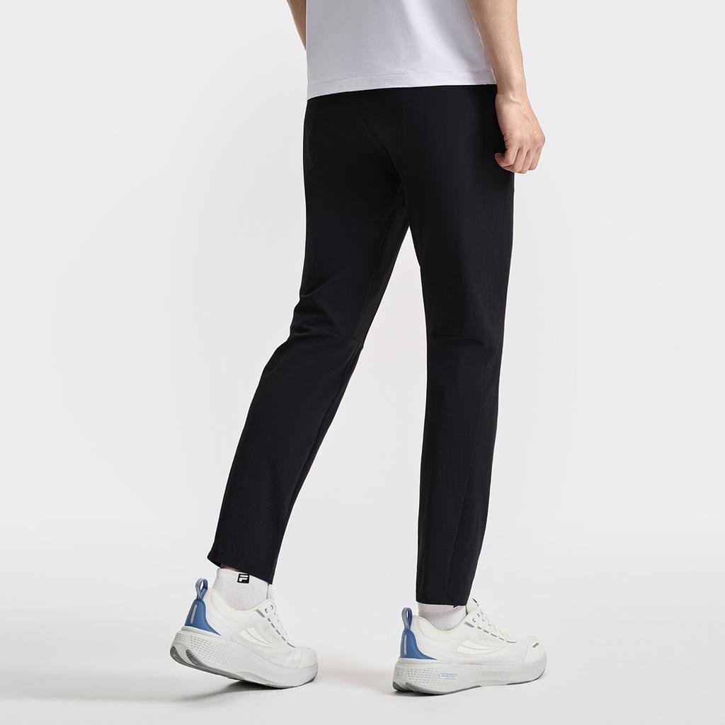 New FILA Fitness Knitted Sweatpants Men's Pitch Black A11M521809F-BK