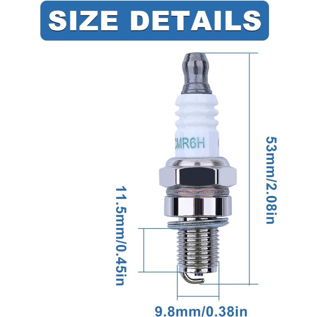 10pcs CMR6H Spark plug for NGK 3365 for Stihl FS90 FS100 FS110 FS90R FS100R FS110R HL90 HL110 HT100 KM90 BR500 BR600 4 MIX Trimmer Chainsaw
