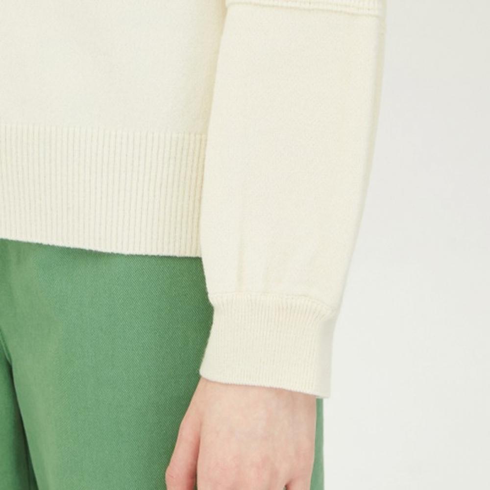 Benetton Benetton Volume Sleeve Embroidered Knit Bakp06311 Iv