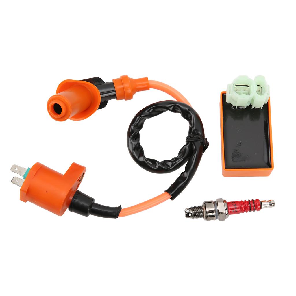 Ignition Coil Spark Plug CDI Box Kit Replacement for ATC125 TRX200 TRX200D TRX200SX TRX250 EZ90