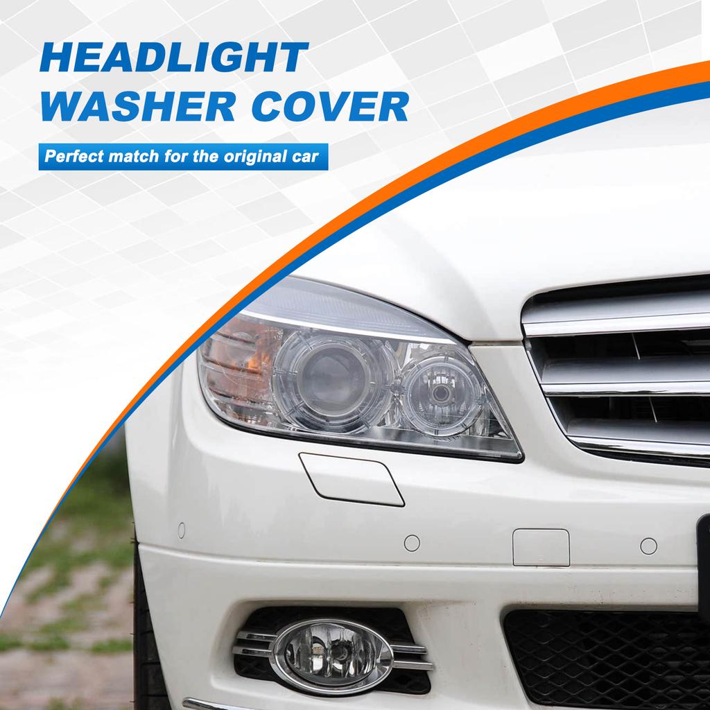 Front Bumper Headlight Washer Cover Cap For Mercedes W204 C300 C350 2007 2008 2009 2010 2011 A2048802124 A2048802224