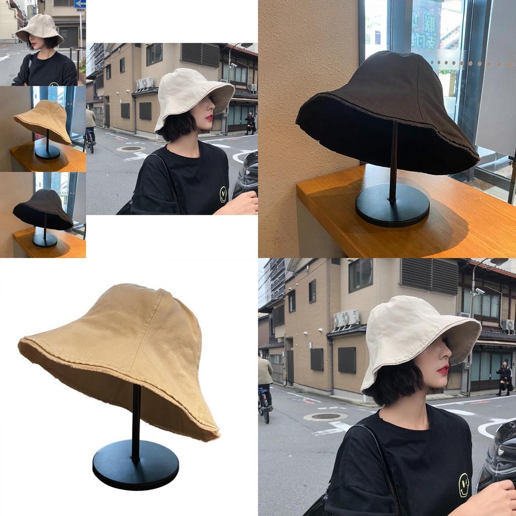 Beige Versatile Korean Style Fisherman Hat Trendy Wide Brim Sunshade Summer Hat For Women