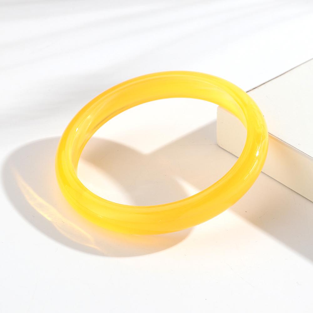 New Colorful Thin Round Acrylic Bangles for Women Boho Fashion Resin Circle Stackable Bracelets Statement Wrist Jewelry Gifts
