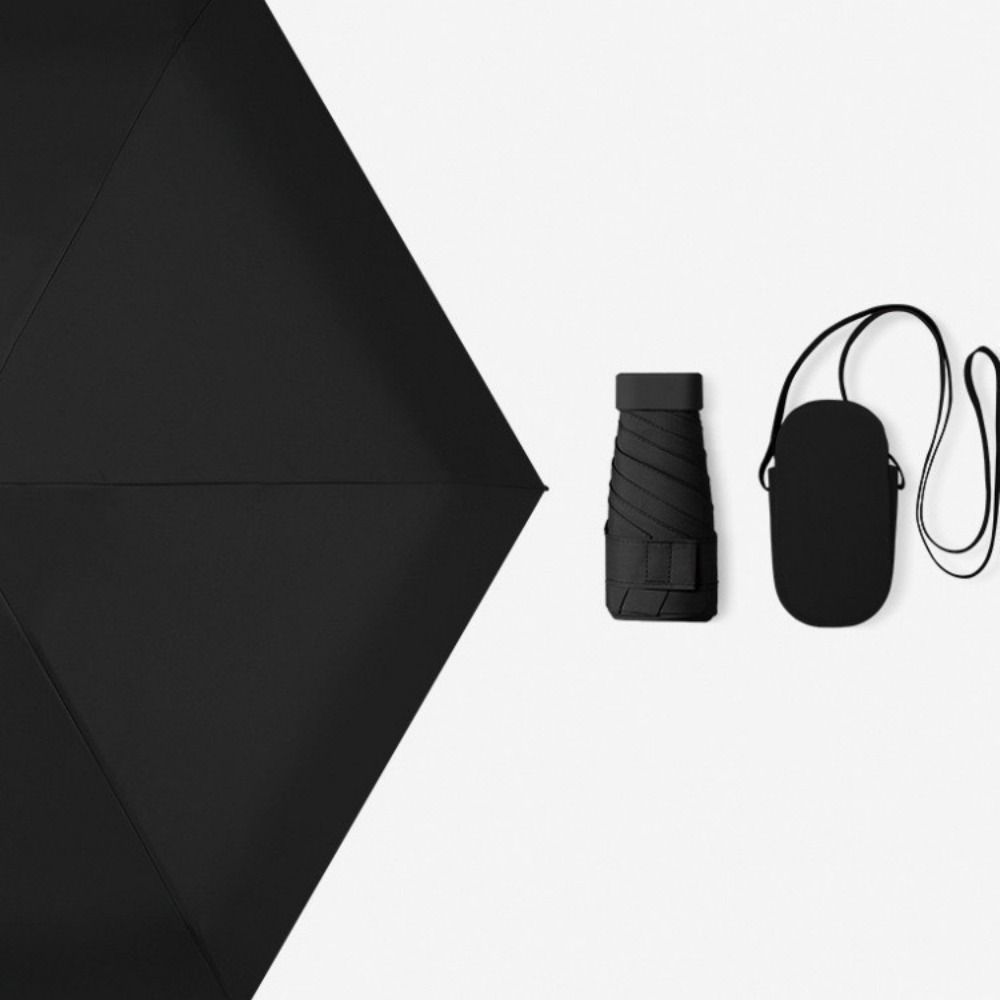 Портативна парасолька від сонця з УФ-захистом, сумка-ремінь зі шкірозамінника, туристична парасолька від дощу, для вулиці