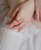 Reve Baguette Q Layered Epoch Ring Red